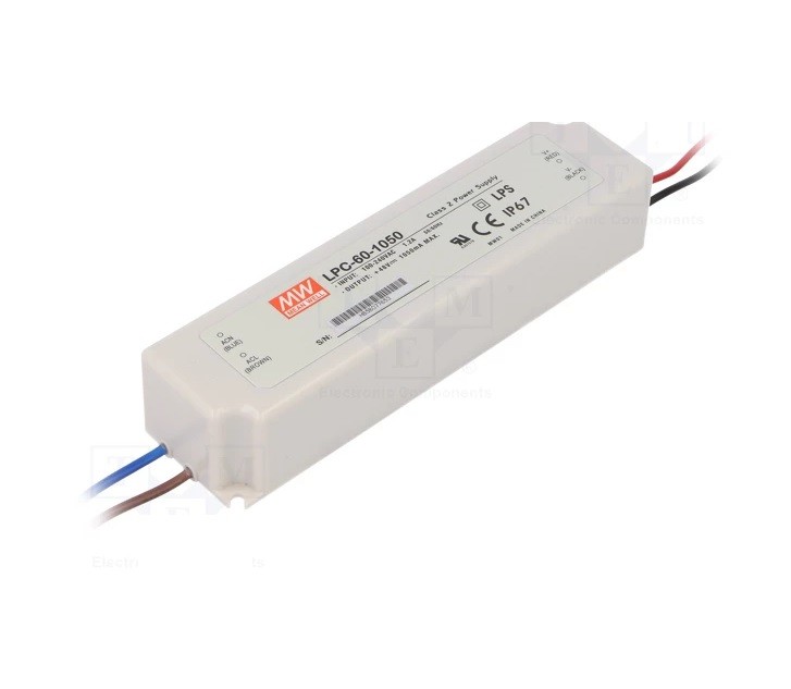 LED TRAFO 9-48VDC 50.4W-MEAN